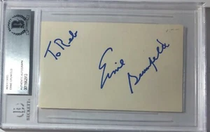 ERNIE GRUNFELD  HISTORIC AUTOGRAPHS LIMELIGHT SIGNATURES AUTO BECKETT KNICKS NBA - Picture 1 of 3