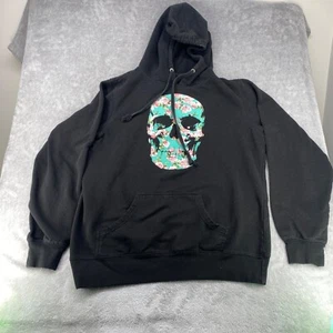 Empyre Black Hoodie Women Size Large Skull - Picture 1 of 8