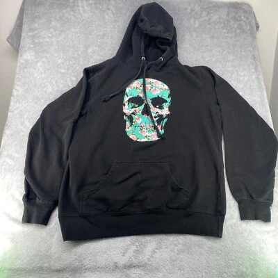 Empyre sudadera con capucha negra para mujer talla grande calavera Foto 1 de 4