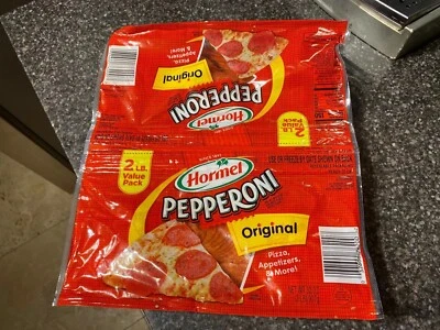 Hormel Original Pepperoni Rebanadas 2 - 1 Lb Bolsas Pizza Aperitivos y Más (2 lb) Foto 1 de 3