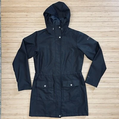 Columbia Here And There Trench Jacket Women's Medium Omni Wick Rain Coat Black - Image 1 of 4