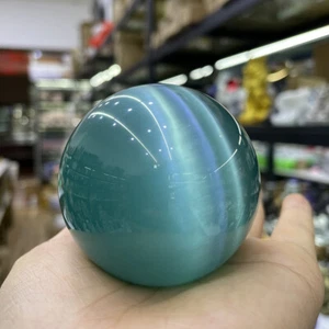 40mm Blue Mexican Opal Sphere Crystal Ball/Gemstone + Stand - Picture 1 of 1