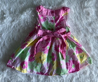 Vestido Polly and Friends Bebé Niñas Talla 12M Floral Sin Mangas Foto 1 de 4