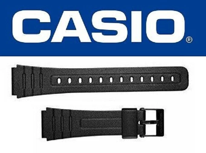 Genuine Casio 18mm Watch Strap Band for F-91W F-105W F-106 F-94W, BLACK 71604002 - Image 1 of 1