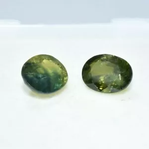 Australian Natural X2 Green to Yellow Parti Sapphire 3.75CT-GIA Assessment Video - Picture 1 of 7