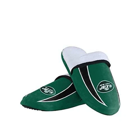 New York Jets NFL Mens Sherpa Slide Slippers Cover