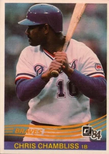 1984 Donruss Baseball #537 - Chris Chambliss - Atlanta Braves 84-449 - Picture 1 of 2