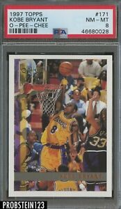 1997-98 Topps O-Pee-Chee #171 Kobe Bryant Los Angeles Lakers HOF PSA 8 NM-MT