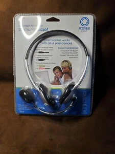 JASCO Power GEAR  Black/Gray Universal All In One Stereo Headset - Picture 1 of 7