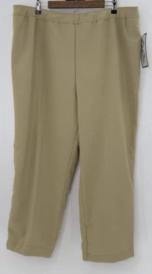 VTG NWT Bend Over Plus Size High Rise Beige Dress Pants Sz 24W Career - Image 1 of 4
