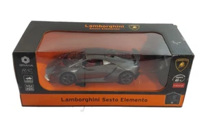 NUEVO Coche Radio Control Remoto Braha 1:24 Lamborghini Sesto Elemento, Gris Estaño - Imagen 1 de 10
