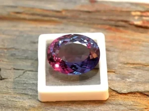Oval Cut Certified Color Changing Natural Alexandrite 10.00 Ct Loose Gemstone - Picture 1 of 5