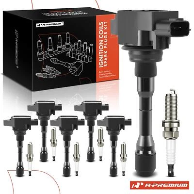 Bobina de encendido A-Premium 6x + 6x bujías de iridio y platino para Infiniti Q50 Foto 1 de 4