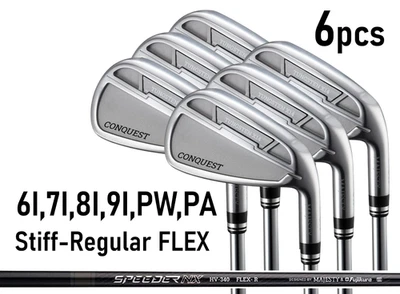 MAJESTY CONQUEST IRON SET #6-PA 6 Clubs STIFF-REGULAR FLEX HV340 GRAPHITE SHAFT - Image 1 of 4
