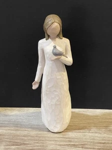 "Figura de sauce dama de la paz con paloma Lordi Demdaco 9"" 2003" - Imagen 1 de 9