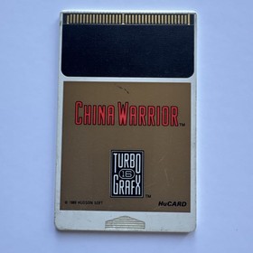 China Warrior TURBOGRAFX-16 Cart Only Tested Works. Clean Label