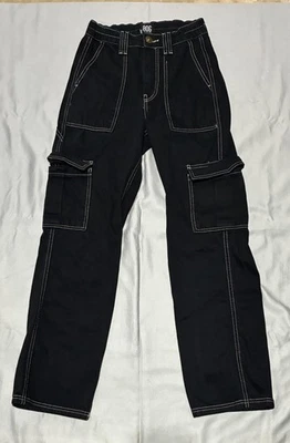 BDG Urban Outfitters Pants Womens 24 Black Skate Cargo Contrast Stitch Utility — 第 1/4 张图片