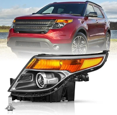 Faro halógeno lateral del conductor estilo de fábrica para Ford Explorer 2011-2015 Foto 1 de 4
