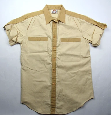 Винтажная новая из старых запасов 60-е 70-е субботы в Калифорнии диско хиппи рубашка размер L мод 2 тона Funky - Изображение 1 из 4