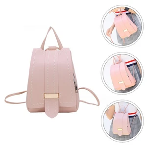 1pc Backpack Purse Small PU Shoulder Bag Ladies Fashion Satchel Bag - Picture 1 of 12