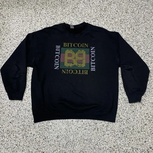 Bitcoin Hodl Cryptocurrency BTC Crewneck Sweatshirt Sz XL Designer Style Crypto - Picture 1 of 6