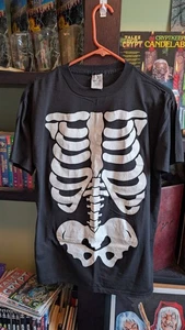 VTG 90s Hallmark Skeleton Bones Leslie Arwin T Shirt Made In USA XL Rare Horror - Picture 1 of 11