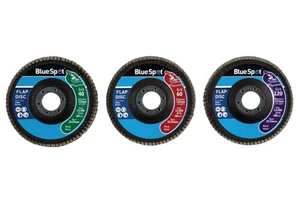 Blue Spot 19642 3 Piece Flap Sanding Discs 115mm (4.5") - Picture 1 of 1