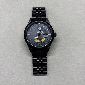 Rare Used Mickey Mouse Invicta Watch Disney Black Quart IN22771 - Picture 1 of 12