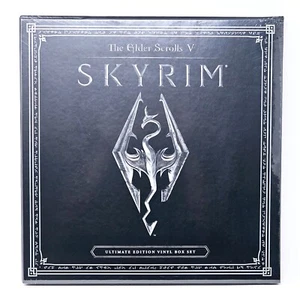 Skyrim Ultimate Edition Vinyl 4xLP Vinyl Record Box Set Paarthurnax Black Smoke - Picture 1 of 12