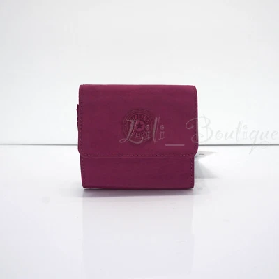 Cartera pequeña Kipling Cece triple a presión KI0806 poliamida púrpura figura fucsia oscura Foto 1 de 4