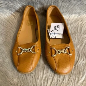 Aerosoles Flats Womens Size 11 Wide Width Brown Slip On Shoes Buckle Ballet - Picture 1 of 7