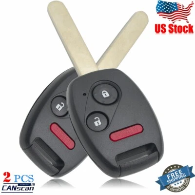 2 For 2011 2012 2013 2014 2015 2016 Honda Odyssey Remote Key Fob N5F-S0084A Pair - Imagem 1 de 4