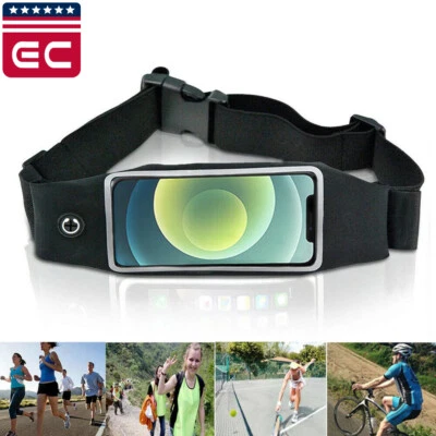 Waterproof Sports Runner Fanny Pack Waist Bum Pouch Running Jogging Belt Zip Bag - Image 1 of 4