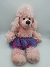 Build a Bear French Poodle Soft Pink 18” Plush Puppy Dog w/Skirt  & Barks 
