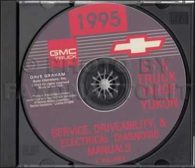 1995 Chevy Ck Camion Negozio Manuali On CD Pickup Cheyenne Silverado Suburban - Immagine 1 di 3