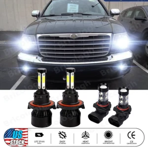 Combo 4x faros LED altos/bajos + bombillas antiniebla para Chrysler Aspen 2007 2008 2009 - Imagen 1 de 12