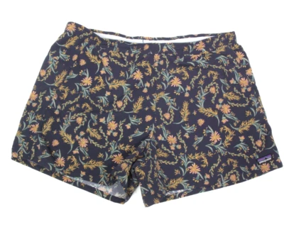 Patagonia Women's Floral Baggies Board Shorts Pockets Swimwear Blue size L /937 - Image 1 of 3