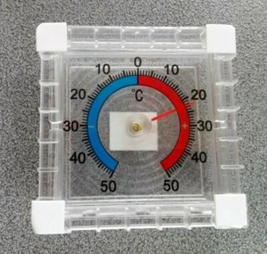 1x 2x 3x 5x 10x Fensterthermometer Thermometer selbstkleb. Außenthermometer  - Bild 1 von 2