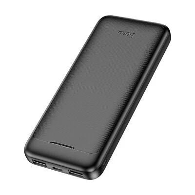 Banco de alimentación de carga rápida inteligente con todo cable para Hoco J111 10000 mAh - negro Foto 1 de 4