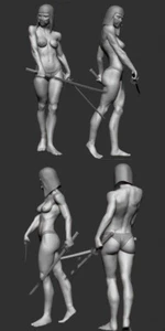 CYBERPUNK KATANA | STL DATEI | 3D DRUCK | FIGUR | SFW | NSFW | DOWNLOAD | GOOGLE - Afbeelding 1 van 1