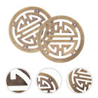 Elegant Chinese Style Copper Onlay Jewelry Box Decor - Set Of 4 (Bronzed)