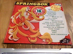 SPRINGBOK HITS 16 1st SOUTH AFRICA ONLY LP 1974 ABBA THE HOLLIES BLUE SWEDE - Picture 1 of 1