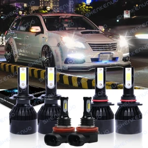 For Subaru Legacy Outback 2010-2012 9005 H7 LED Headlight +H11 Fog Light Bulbs 6 - Picture 1 of 12