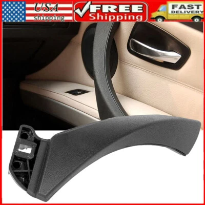 Cubierta de moldura de manija de panel de puerta interior y exterior del lado del pasajero para BMW E90 328i Foto 1 de 4