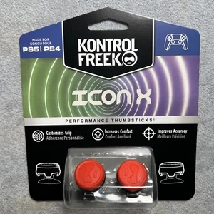 Kontrol Freek PS4 PS5 Controller High Performance FPS Grips IconX Red 2pc NEW - Picture 1 of 3