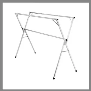 Clothes Drying Airer Stainless Steel Garment Rack Laundry Adjustable Foldable - Picture 1 of 6