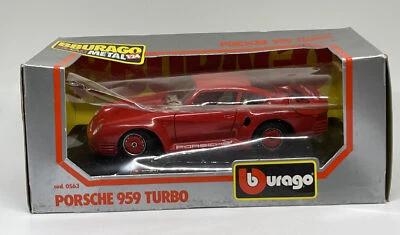Porsche 959 Turbo rojo Burago vintage, 1:24, 0563 Foto 1 de 4