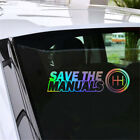 1x Save The Manuals Joystick Vinyl Decal Car Truck Stickers Window Door Decor