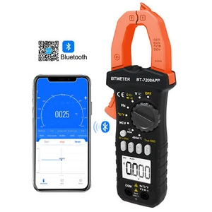 ZangenMultimeter AC DC Zangenmessgerät Stromzange Zangenamperemeter Bluetooth - Picture 1 of 8