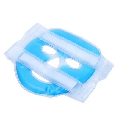 Ice Cooling Gel Blue Face Mask Fatigue Relief Relaxation Full Face Cooling Mask - Image 1 of 4